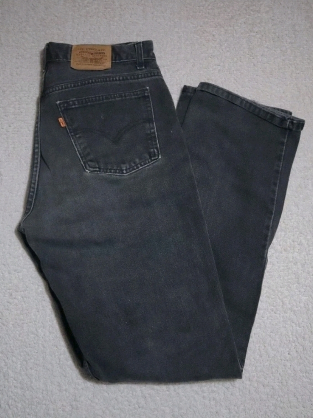 Vintage Levis Orange Tab 50619 0319 Jeans Black Mens 33 x 34 Made In Canada